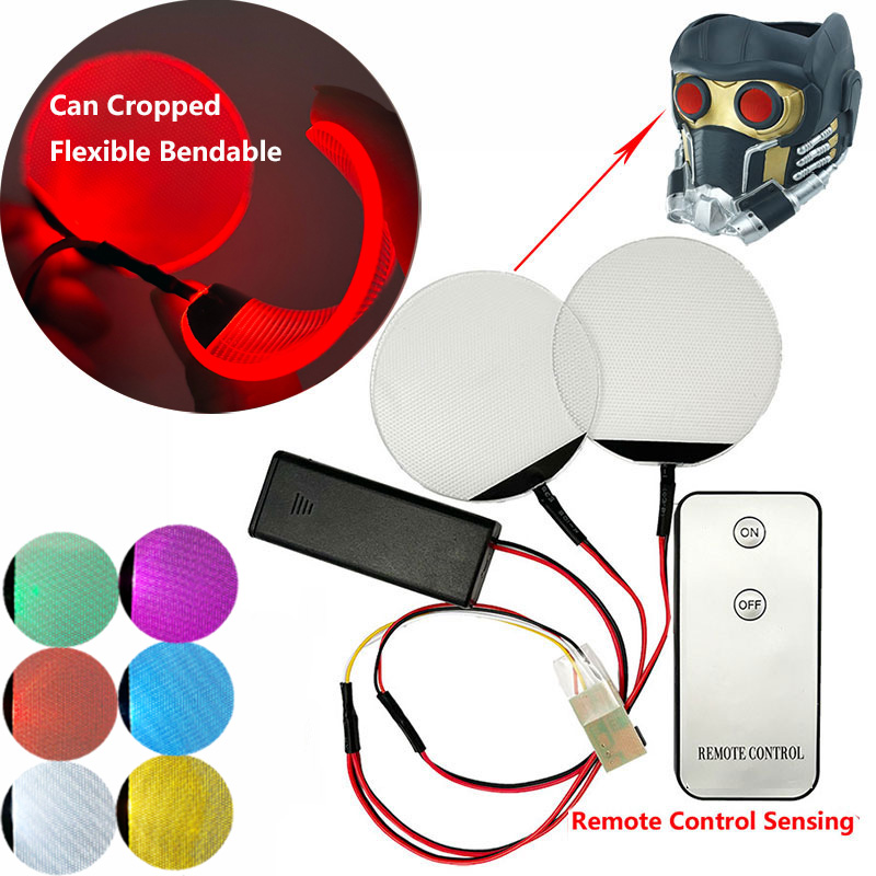 Cosplay Prop Kit - Masque Rond Pliable avec Télécommande pour