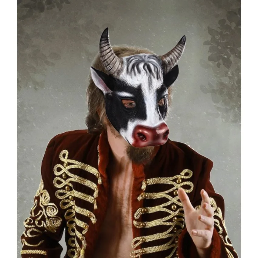 Cosplay Prop Foam - Masque tête de vache réaliste en