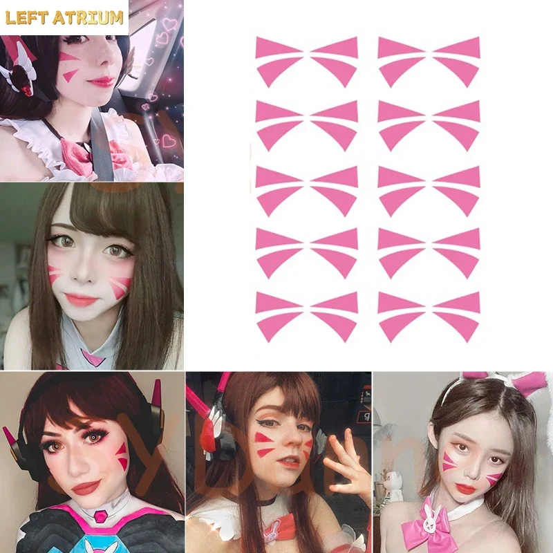Dva Cosplay Prop - Autocollants D.Va, accessoires de cosplay, tatouages