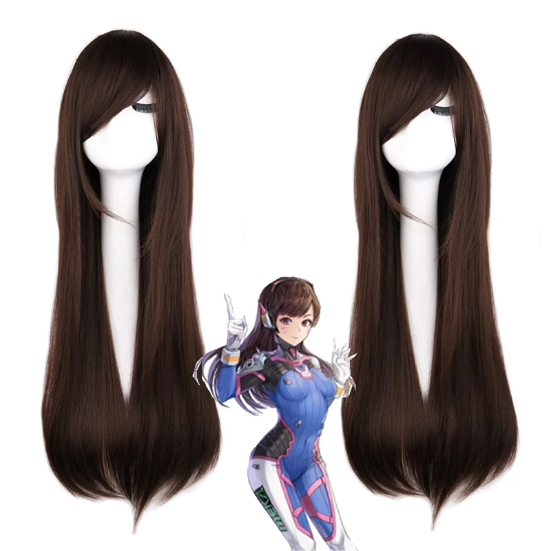 Dva Cosplay Prop - Perruque de cosplay Anime Game Overwatch