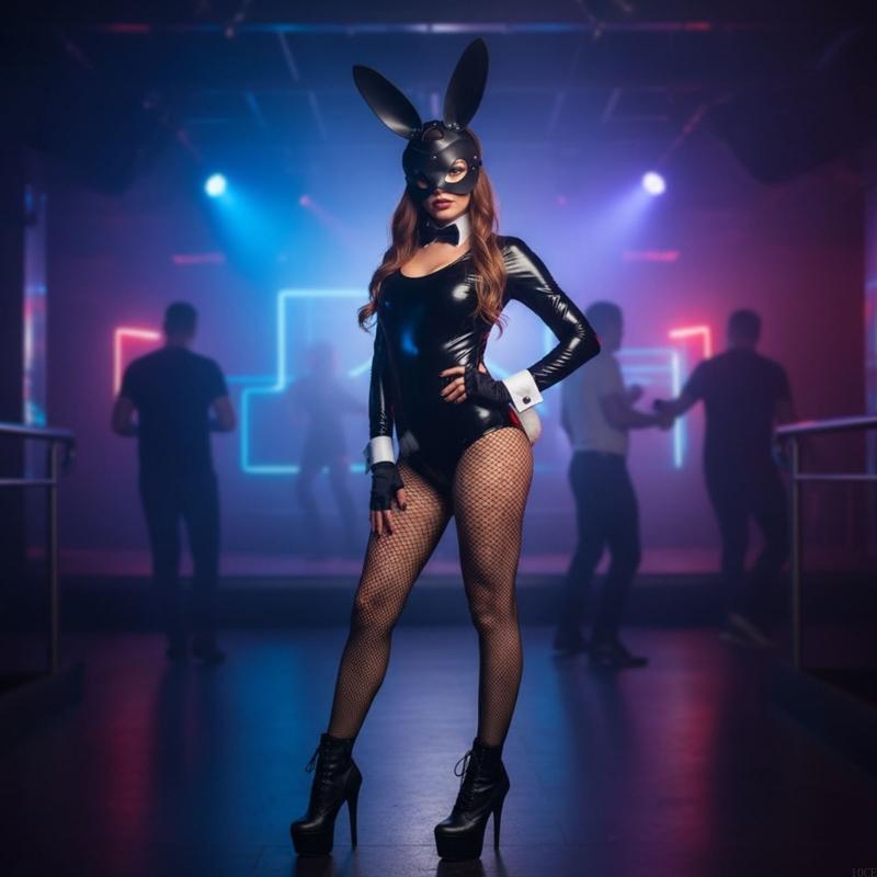 Easy Cosplay Prop - Masque élégant en forme d'oreilles lapin,