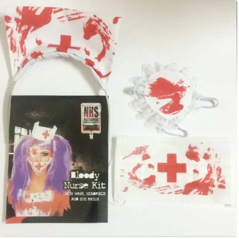 Cosplay Prop Kit - Kit d'Infirmière Sanglante d'Halloween, Accessoires de