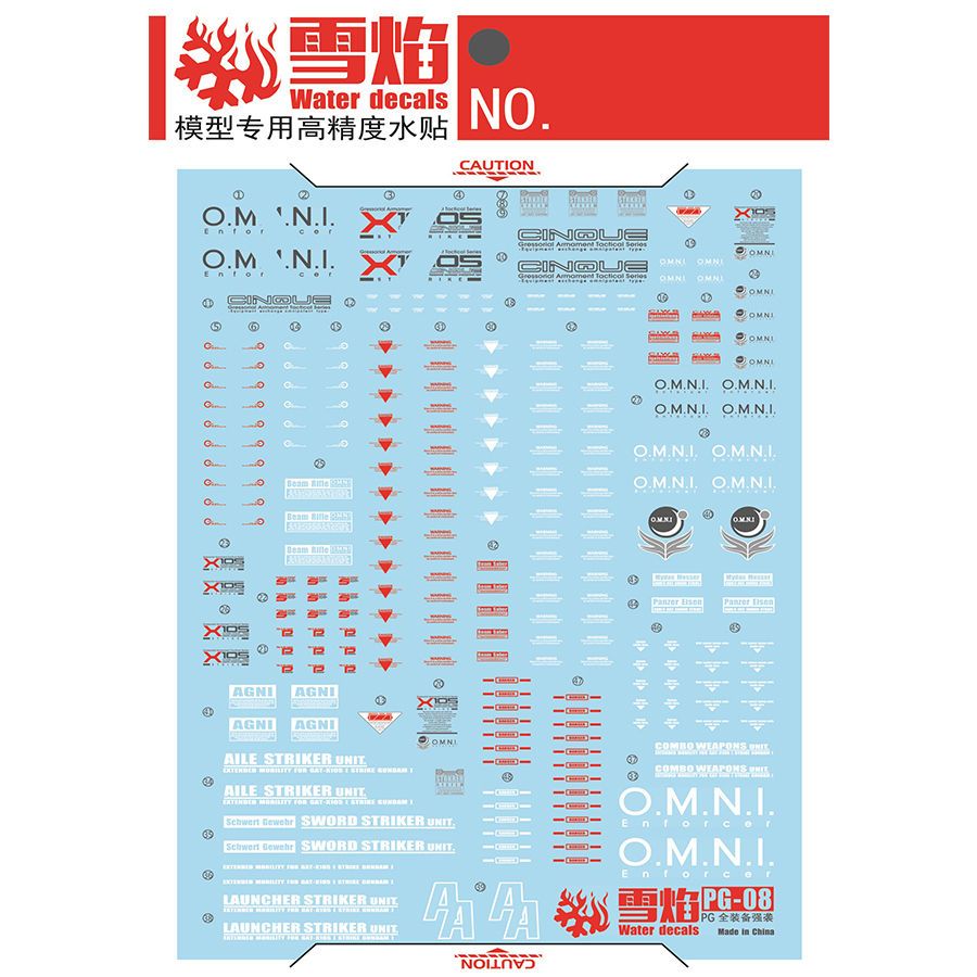 Autocollants fluorescents Snow - Bandai Gundam Hg avis et prix