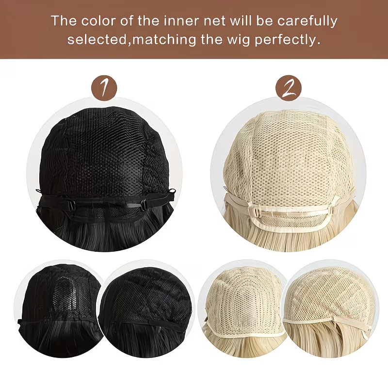 Perruque courte à franges aéri - Wig Fiber Net avis et prix