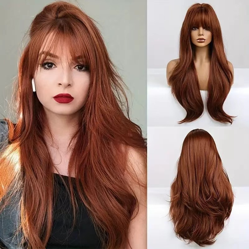 Perruque longue et droite avec - Wig Fiber Net avis et prix